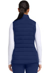 navy - Khloe Quilted Vest (Back)