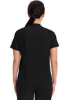 BLACK - Healing Hands Works Women Scrub Top - Back View