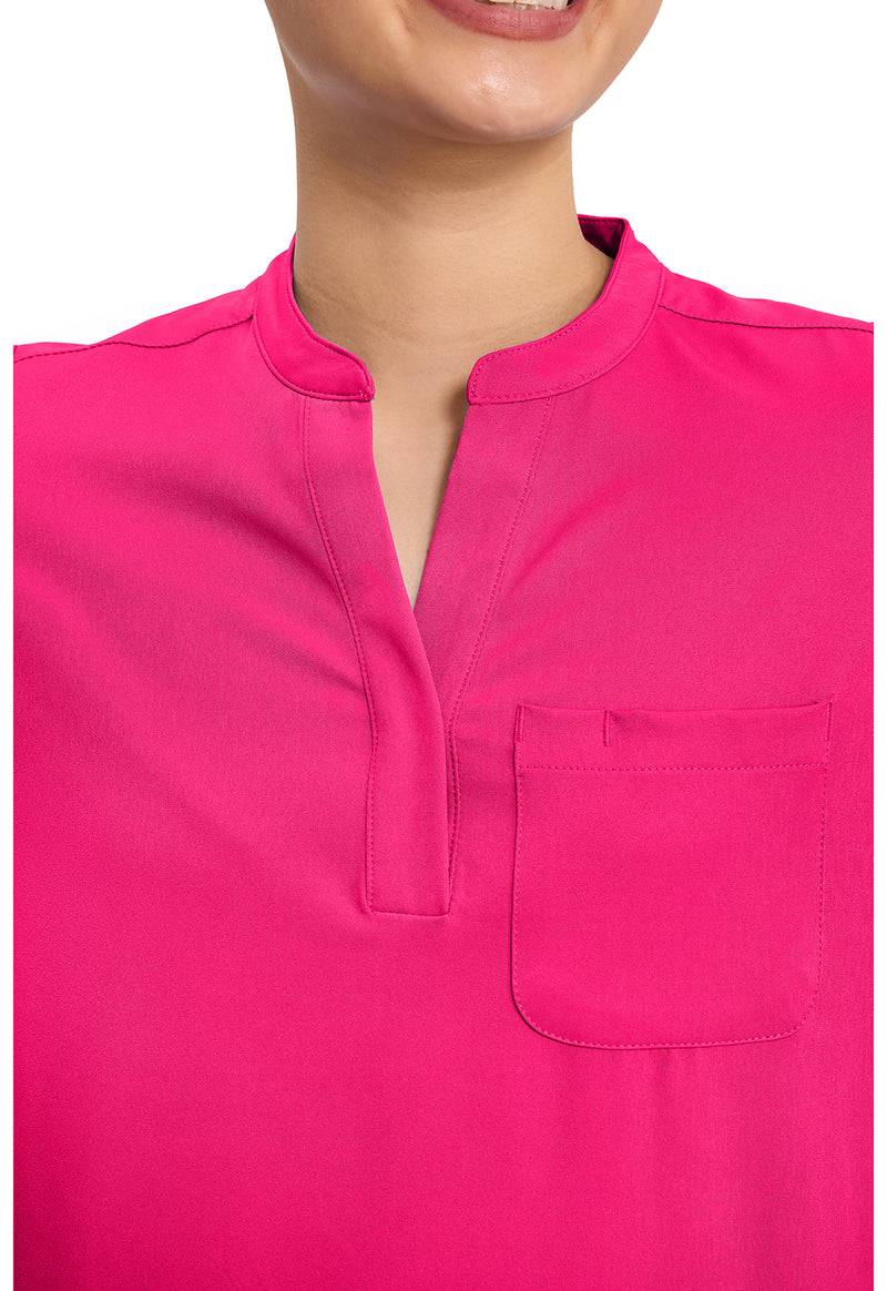 Carnation Pink - Women's Macy Scrub Top (View 2)