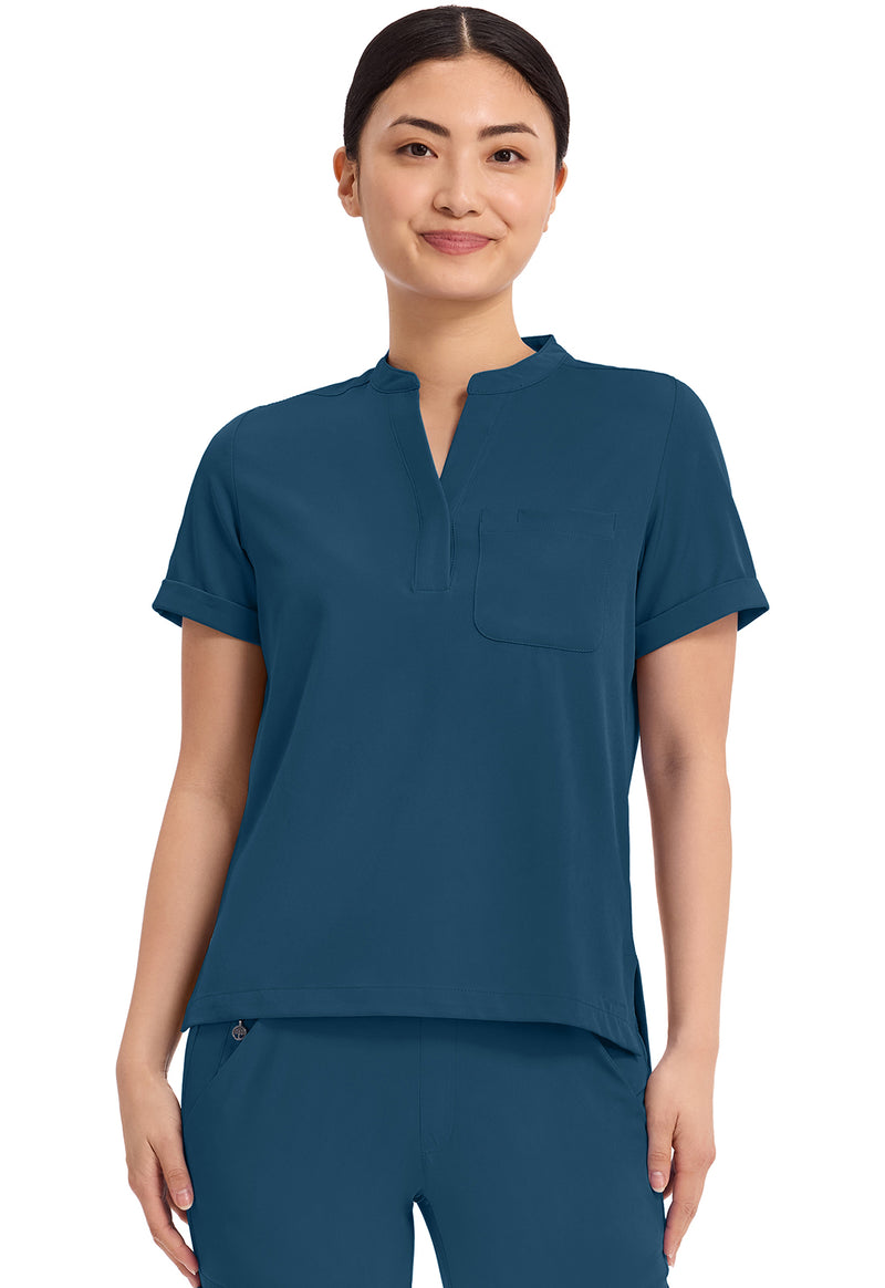 Caribbean - Healing Hands Works Women Scrub Top - Front View