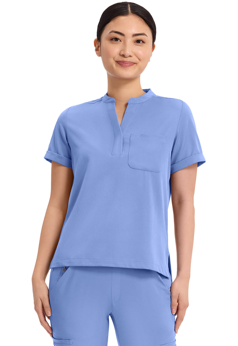 CEIL - Healing Hands Works Women Scrub Top - Front View