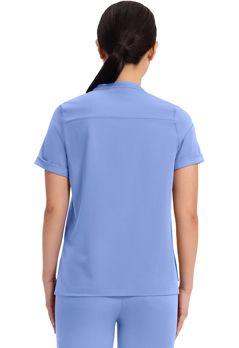 CEIL - Healing Hands Works Women Scrub Top - Back View