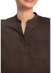 Dark Chocolate - Women's Macy Scrub Top (View 2)