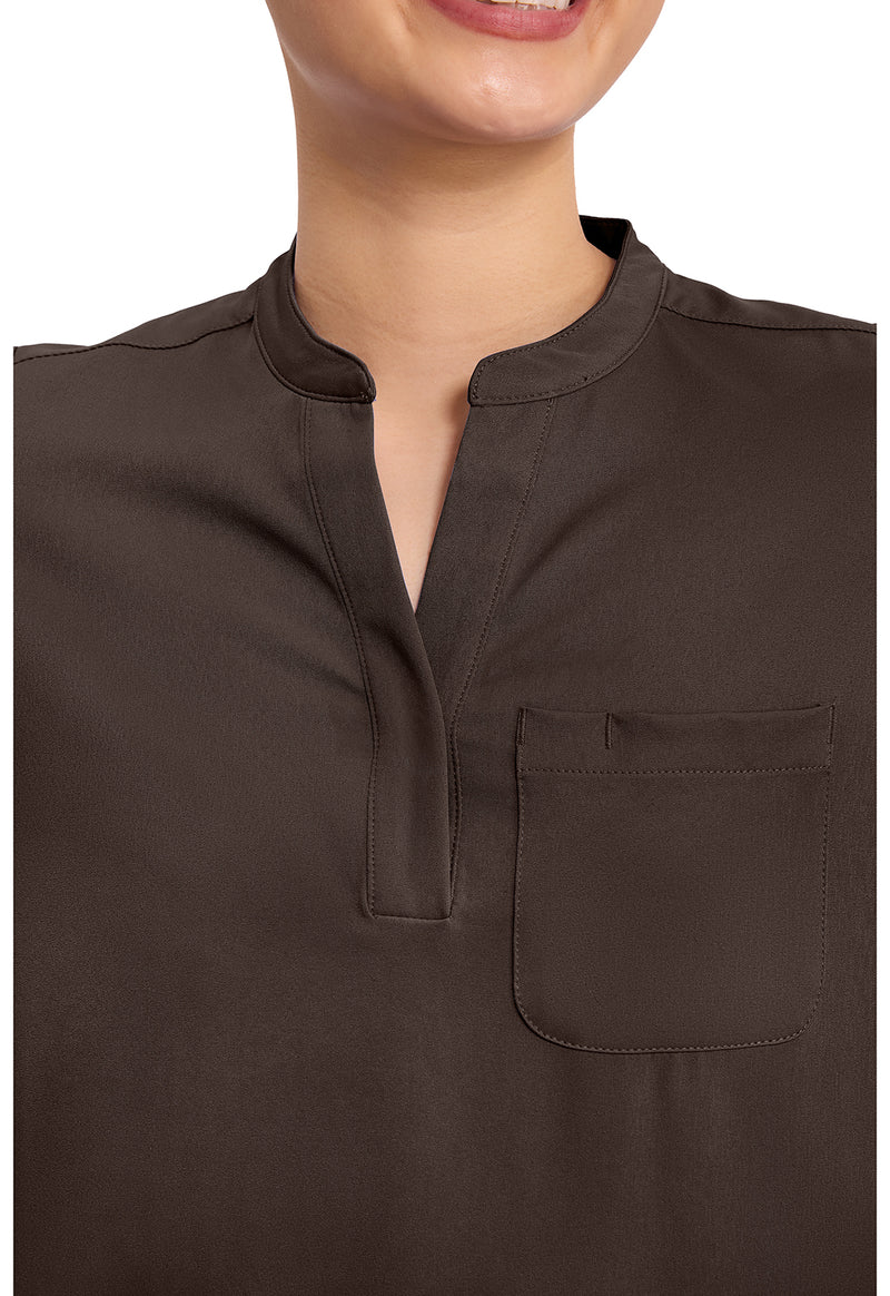 Dark Chocolate - Women's Macy Scrub Top (View 2)