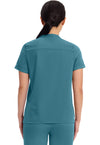 Fresh Blue - Healing Hands Works Women Scrub Top - Back View