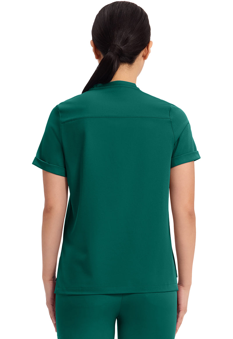 Hunter - Healing Hands Works Women Scrub Top - Back View