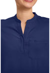 Navy - Women's Macy Scrub Top (View 2)