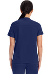 Navy - Healing Hands Works Women Scrub Top - Back View