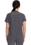 Pewter - Healing Hands Works Women Scrub Top - Back View