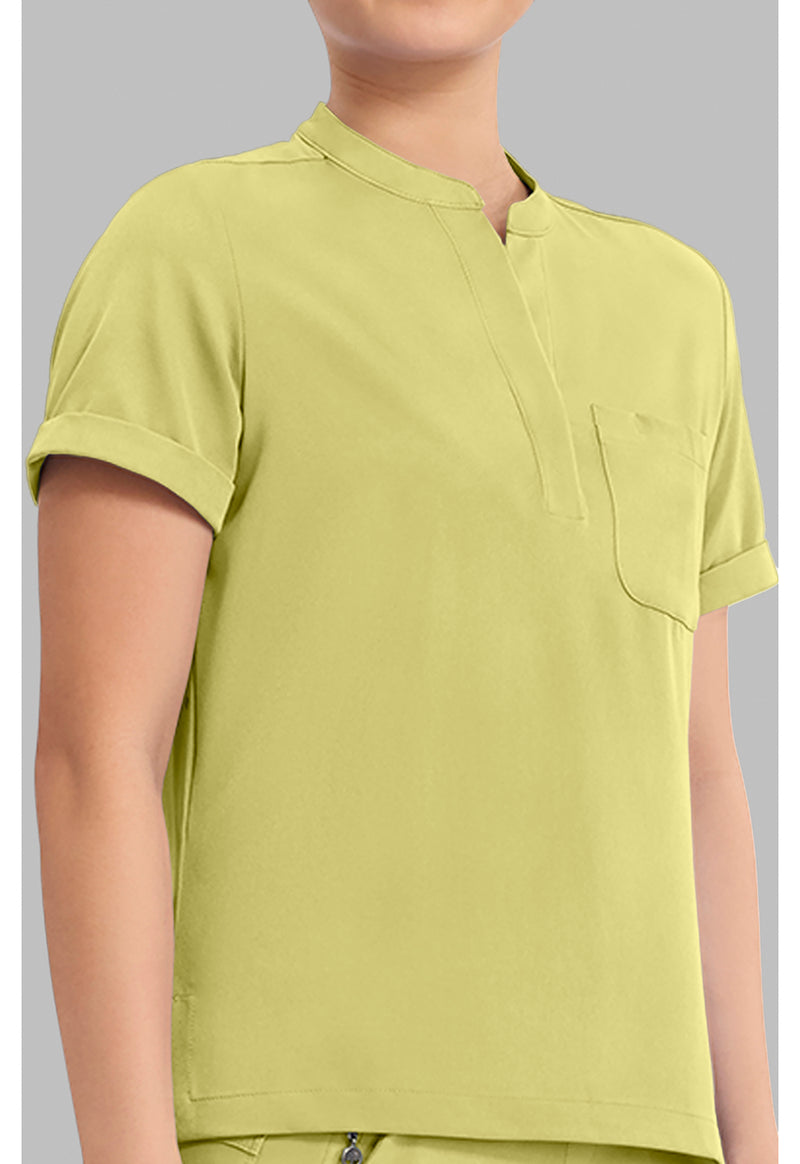Retro Lime - Women's Macy Scrub Top (View 3)