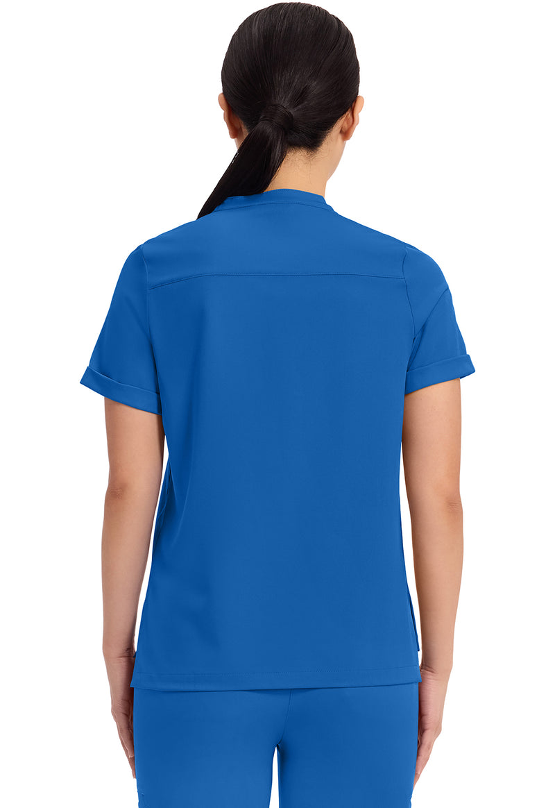Royal - Healing Hands Works Women Scrub Top - Back View
