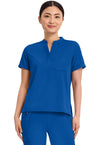 Royal - Healing Hands Works Women Scrub Top - Front View