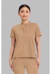 Sand Dunes - Healing Hands Works Women Scrub Top - Front View