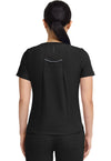 BLACK - Healing Hands 360 Women Scrub Top - Back View