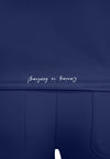 Navy - Women's Crew Neck Scrub Top (View 2)