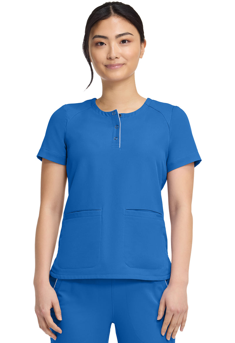 Royal - Healing Hands 360 Women Scrub Top - Front View