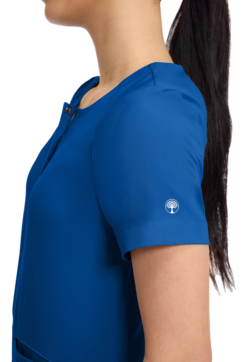 Royal - Women's Crew Neck Scrub Top (View 3)