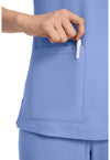 CEIL - Women's 3-Pocket Y-Neck Scrub Top (View 2)