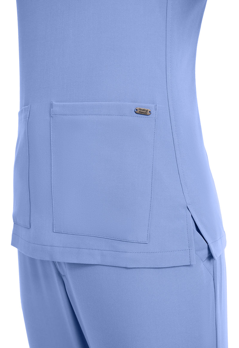 CEIL - Women's 3-Pocket Y-Neck Scrub Top (View 3)