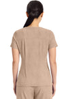 Desert Taupe - Healing Hands Quest Women Scrub Top - Back View