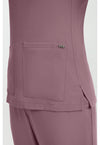 Elderberry - Women's 3-Pocket Y-Neck Scrub Top (View 3)