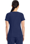 Navy - Healing Hands Quest Women Scrub Top - Back View