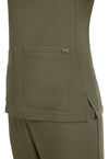 olive - Women's 3-Pocket Y-Neck Top (View 3)