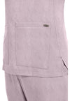 Pink Pearl - Women's 3-Pocket Y-Neck Scrub Top (View 3)