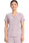 Pink Pearl - Healing Hands Quest Women Scrub Top - Front View