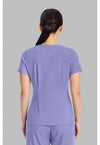 Persian Violet - Healing Hands Quest Women Scrub Top - Back View