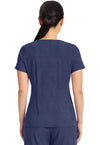Twilight Blue - Healing Hands Quest Women Scrub Top - Back View