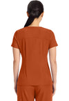 Warm Sunrise - Healing Hands Quest Women Scrub Top - Back View