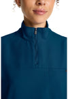 Caribbean - Women's Partial Zip Stand Collar Scrub Top (View 2)
