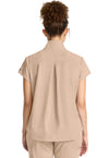 Desert Taupe - Healing Hands Quest Women Scrub Top - Back View