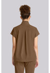 French Brown - Healing Hands Quest Women Scrub Top - Back View