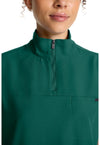 Hunter - Women's Partial Zip Stand Collar Scrub Top (View 4)