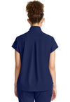 Navy - Healing Hands Quest Women Scrub Top - Back View