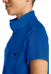 Royal - Women's Partial Zip Stand Collar Scrub Top (View 4)