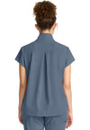 Twilight Blue - Healing Hands Quest Women Scrub Top - Back View