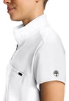 white gardenia - Women's Partial Zip Stand Collar Top (View 4)