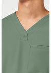 Acadia Green - Men's V-Neck Scrub Top (View 2)