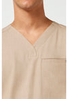 Desert Taupe - Men's V-Neck Scrub Top (View 2)