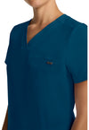 Caribbean - Women's Tuck-in V-Neck Scrub Top (View 4)
