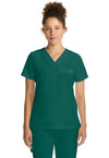 Hunter - Healing Hands Quest Women Scrub Top - Front View