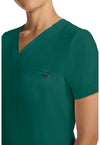 Hunter - Women's Tuck-in V-Neck Scrub Top (View 3)