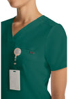 Hunter - Women's Tuck-in V-Neck Scrub Top (View 4)