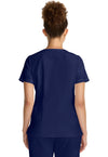 Navy - Healing Hands Quest Women Scrub Top - Back View