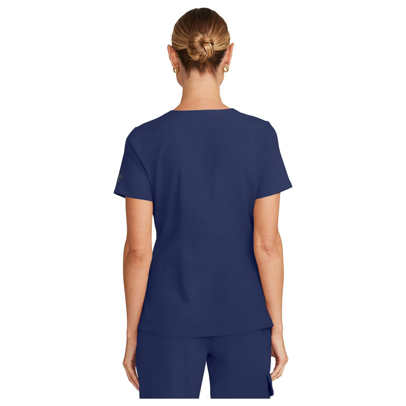 navy - Women's Tuck-in V-Neck Top