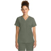 olive - Women's Tuck-in V-Neck Top