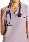 pink pearl - Women's Tuck-in V-Neck Top (View 3)